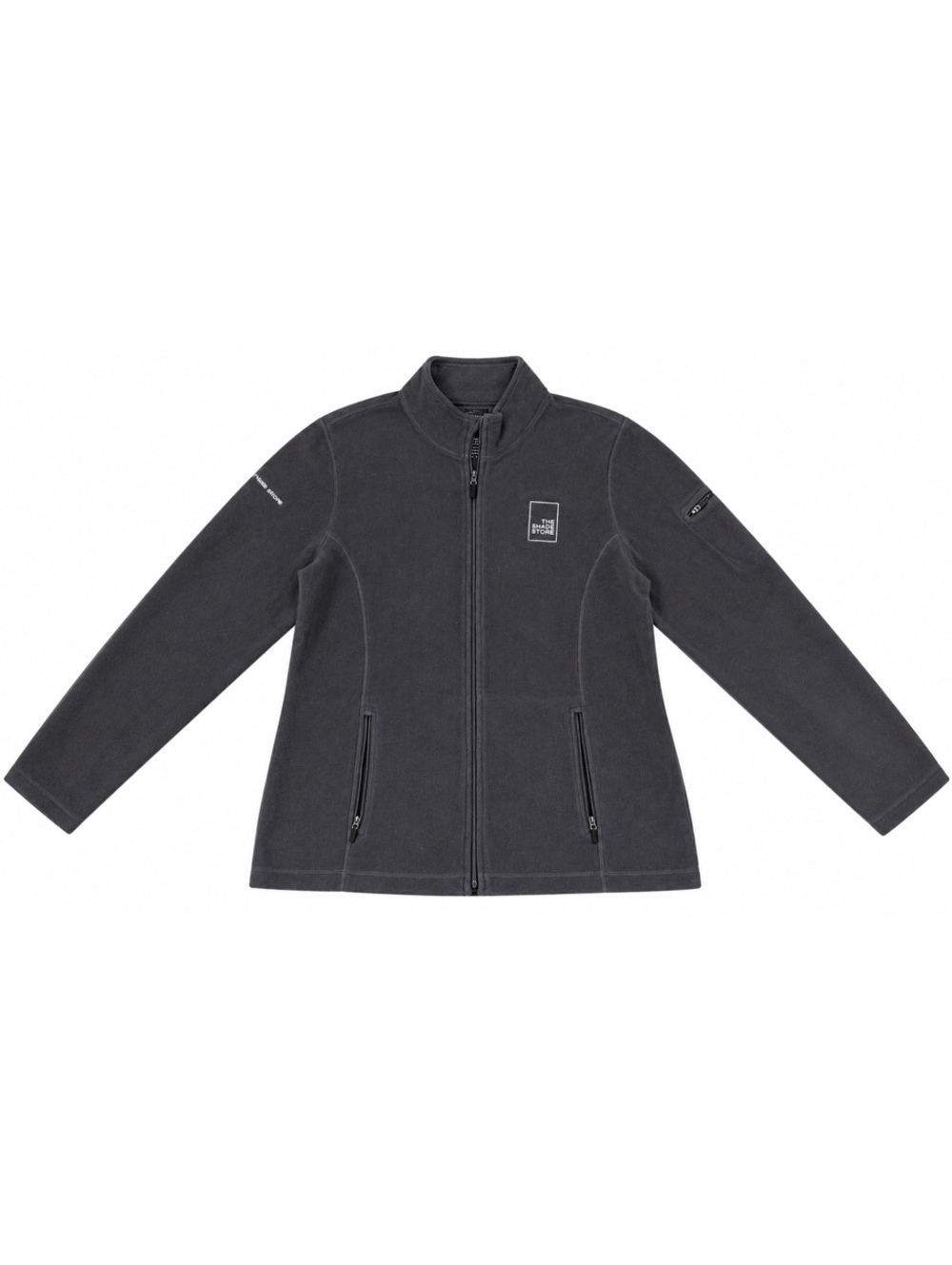 L.L.Bean Women’s Full Zip Fleece Jacket Gray Size L REG The Shade Store Logo